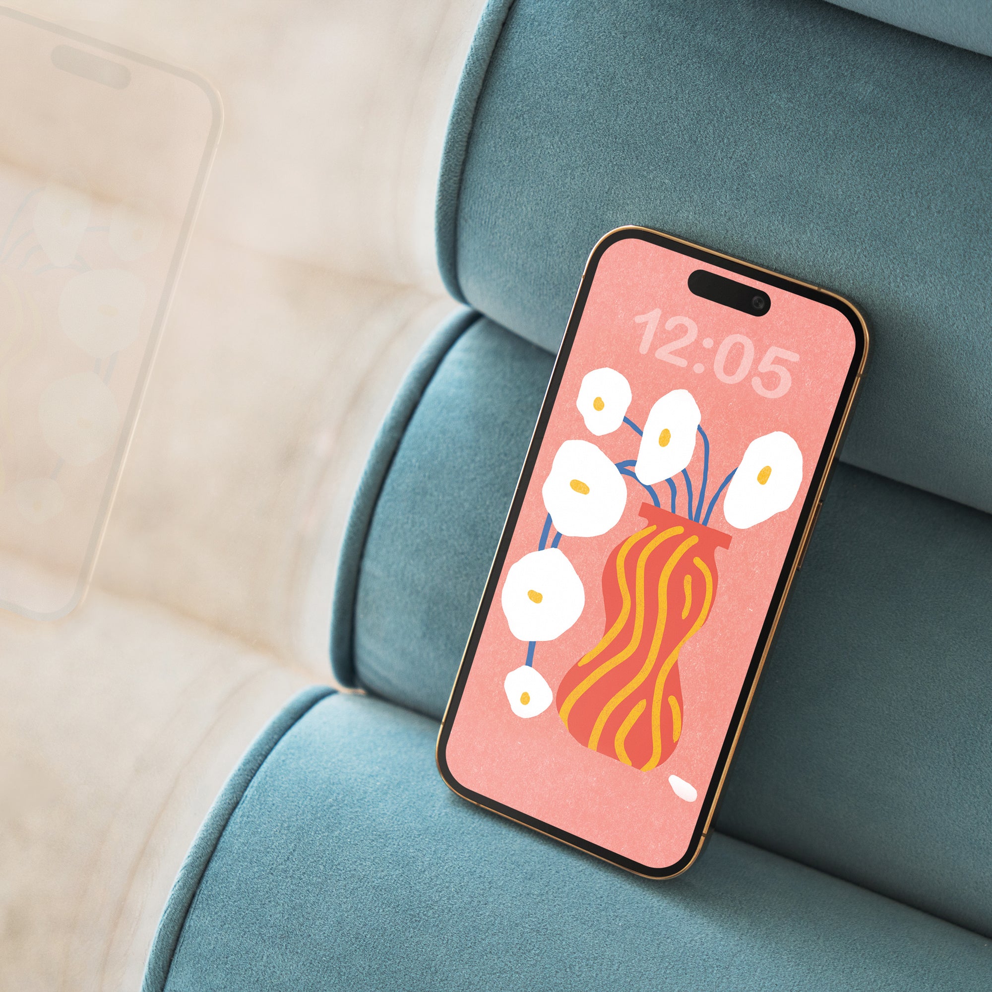 Digital Wallpaper Collection: 5 Modern Florals for a Happier Phone