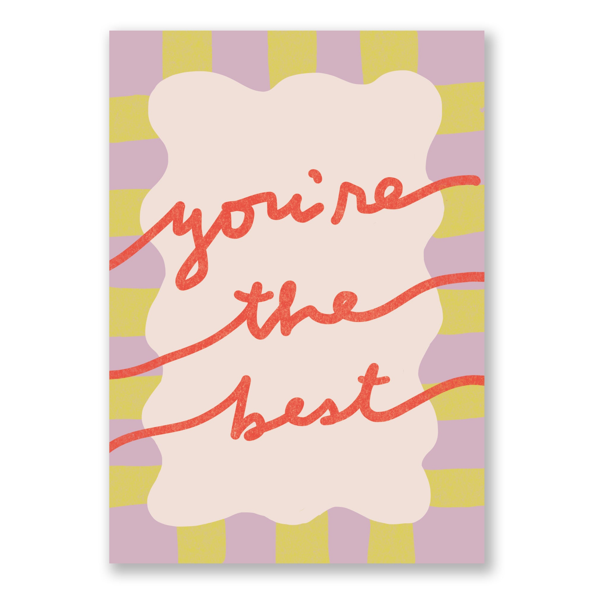 You're the Best - Modern Hand-Drawn Thank You Card