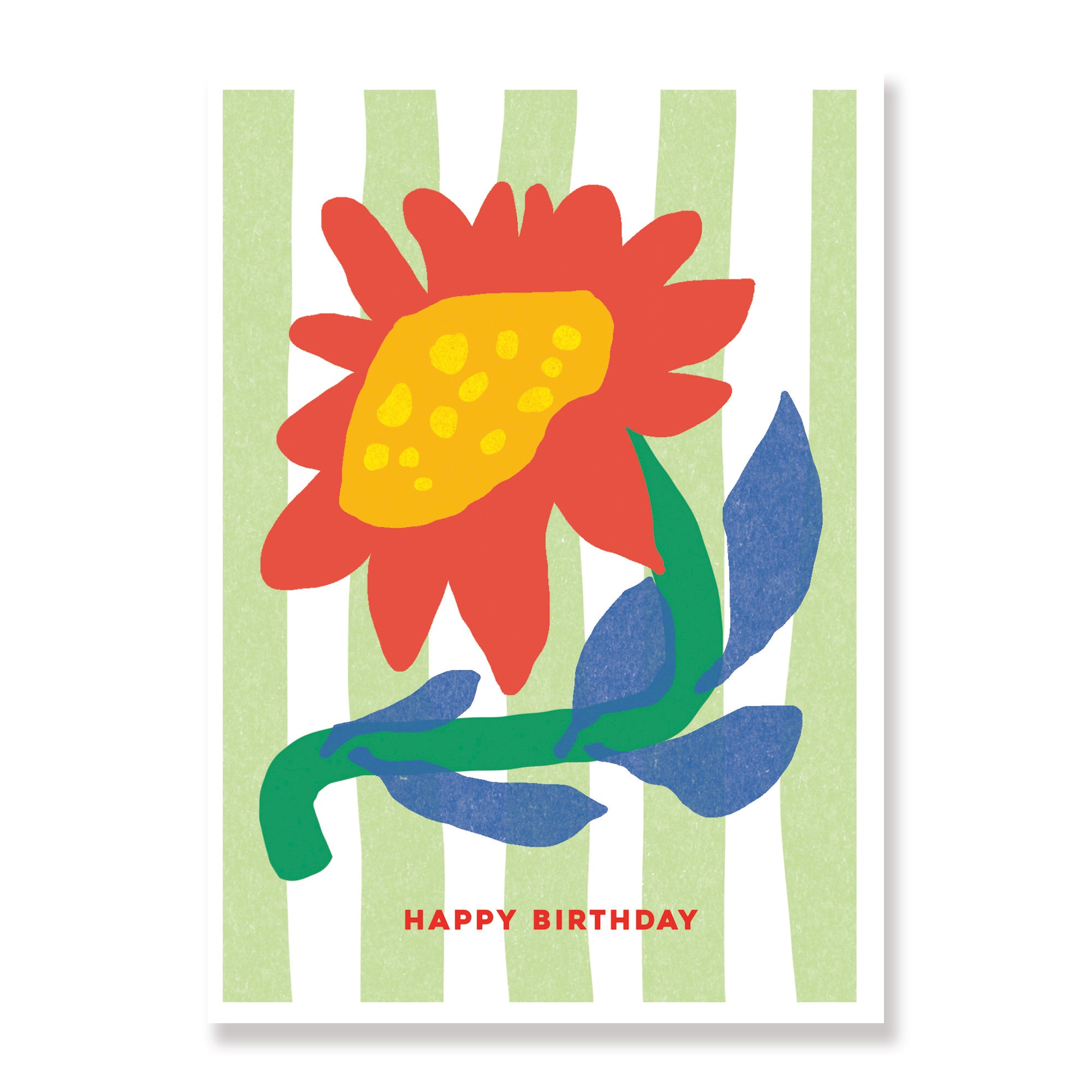 Sunflower - Modern Floral Birthday Card