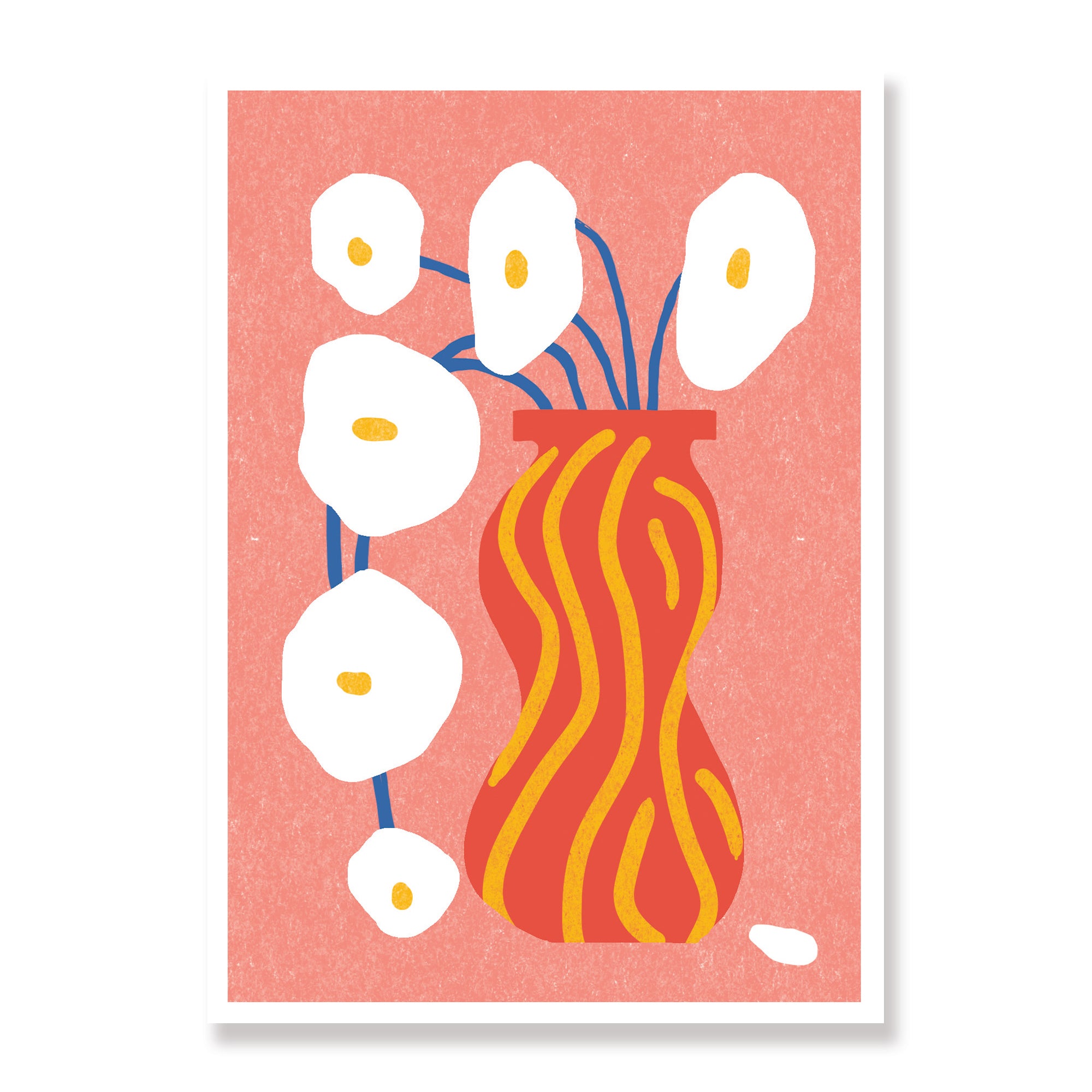 Matilija Poppy - Modern Floral Greeting Card