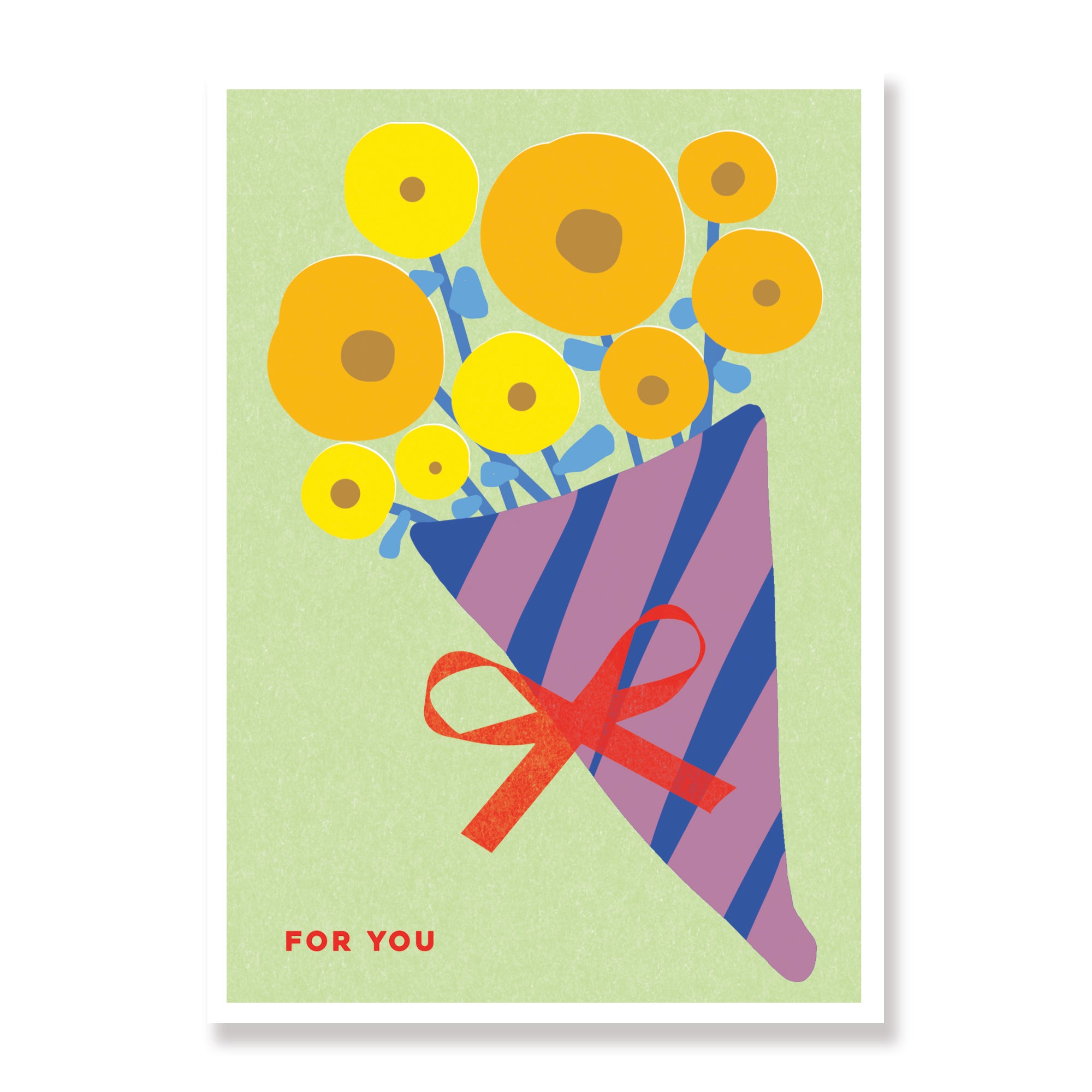 For You - Flower Bouquet Greeting Card