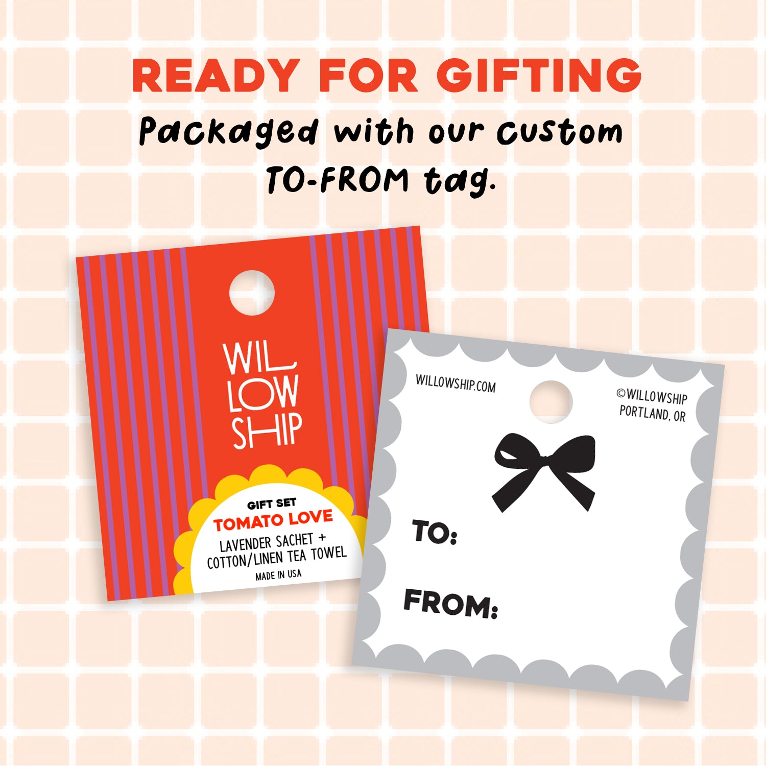 Tomato Love Gift Set - Tea Towel & Lavender Sachet