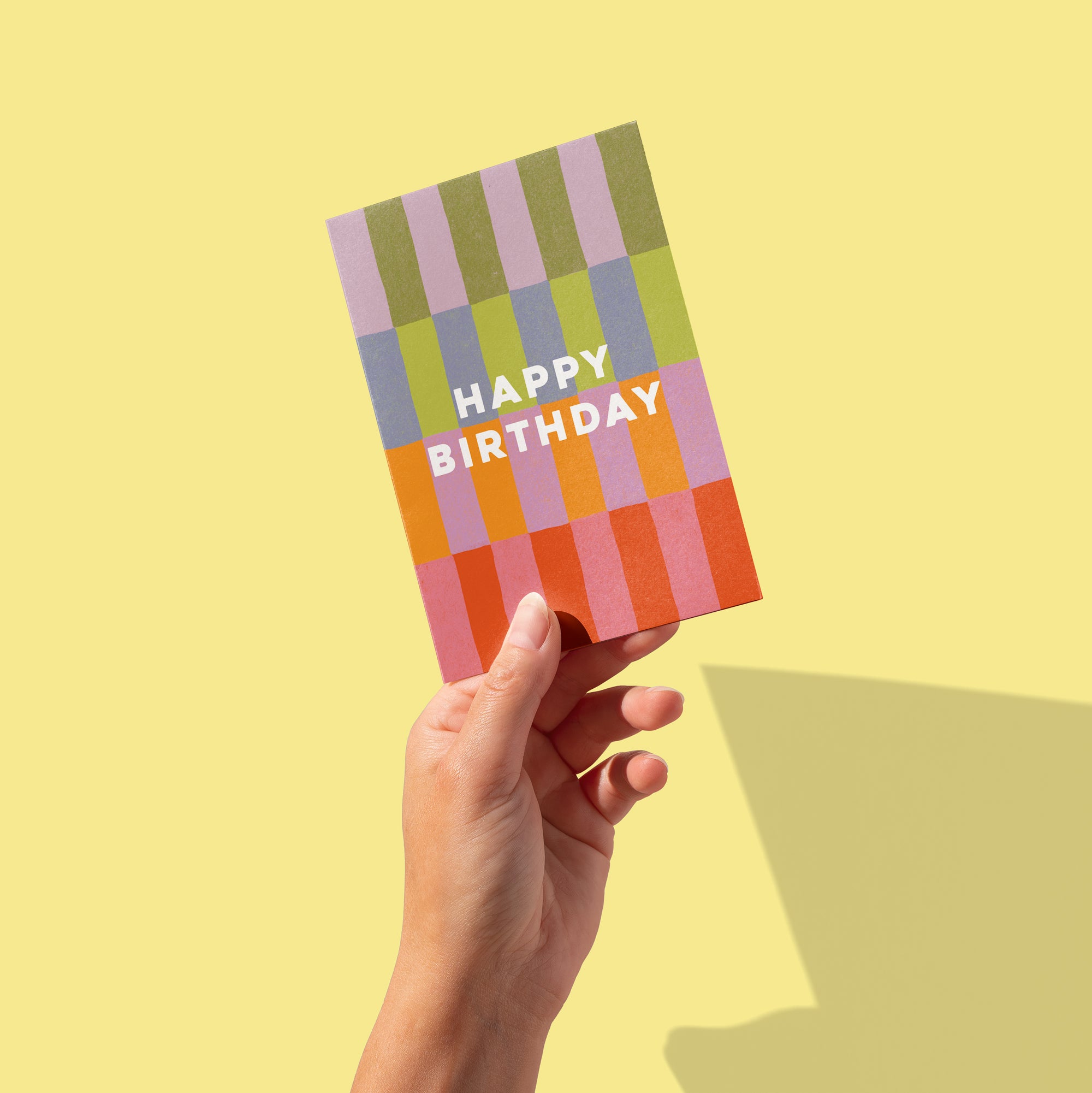 Happy Birthday Digital Greeting Card – Color Bars