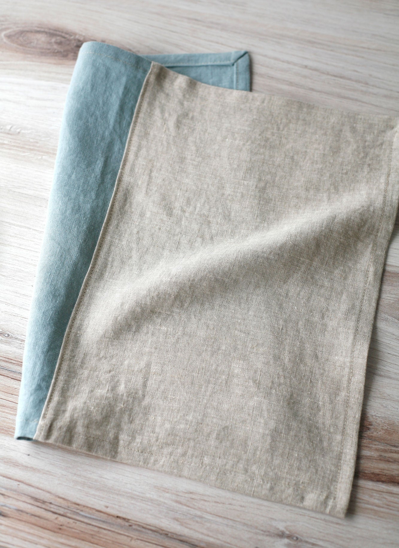 The Fall Table | Parti-colored Placemats in Frost - Set of 2