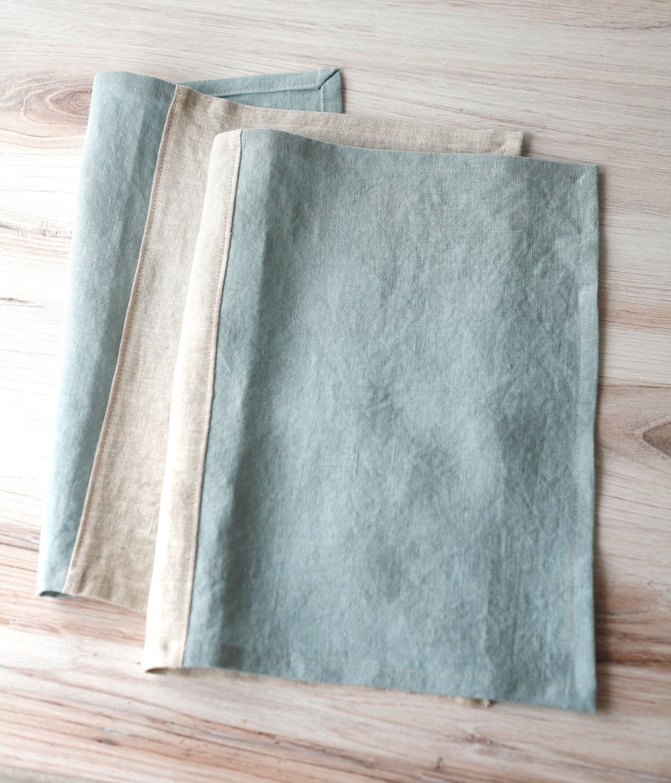 The Fall Table | Parti-colored Placemats in Frost - Set of 2