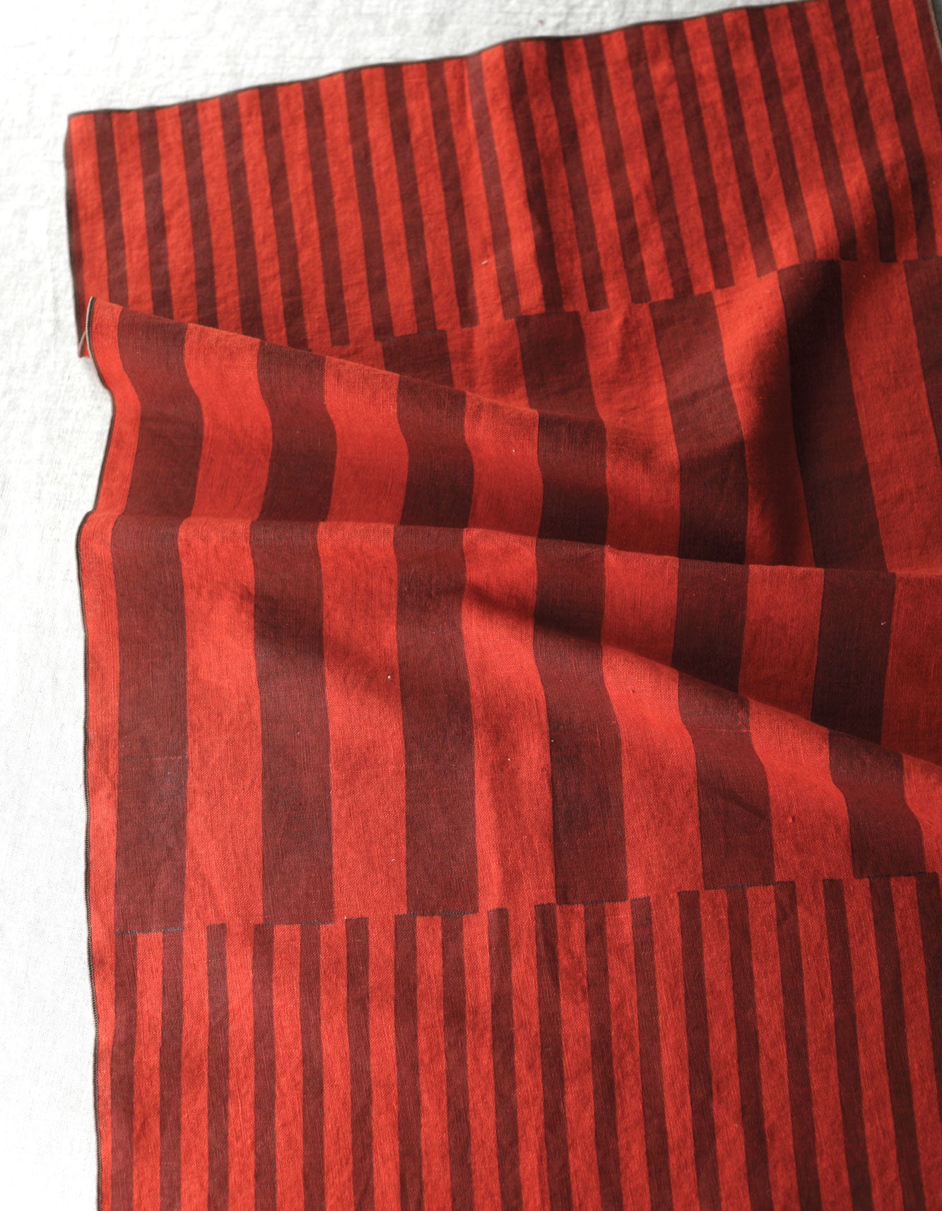 The Holiday Table | Striped Tea Towel in Ruby