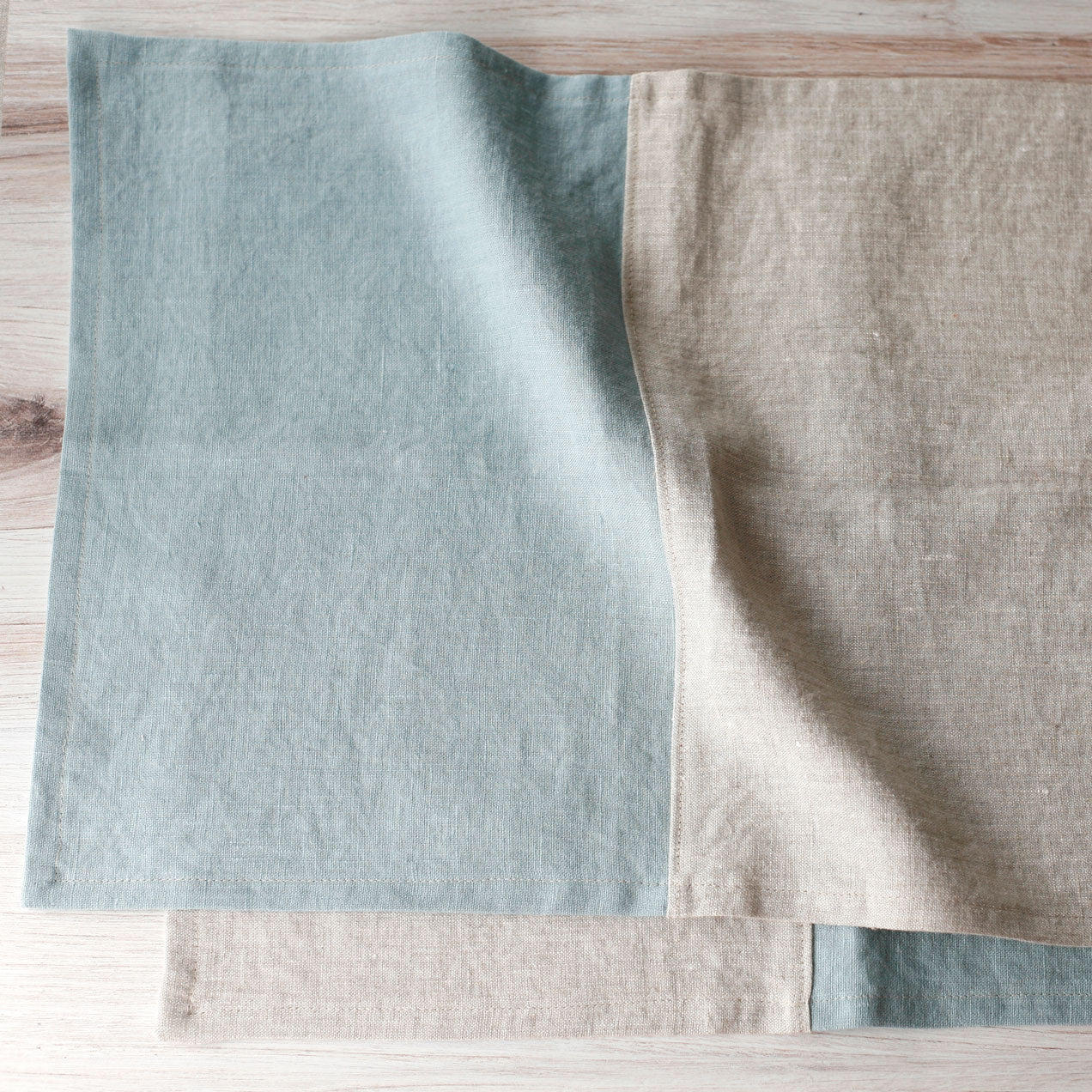 The Fall Table | Parti-colored Placemats in Frost - Set of 2