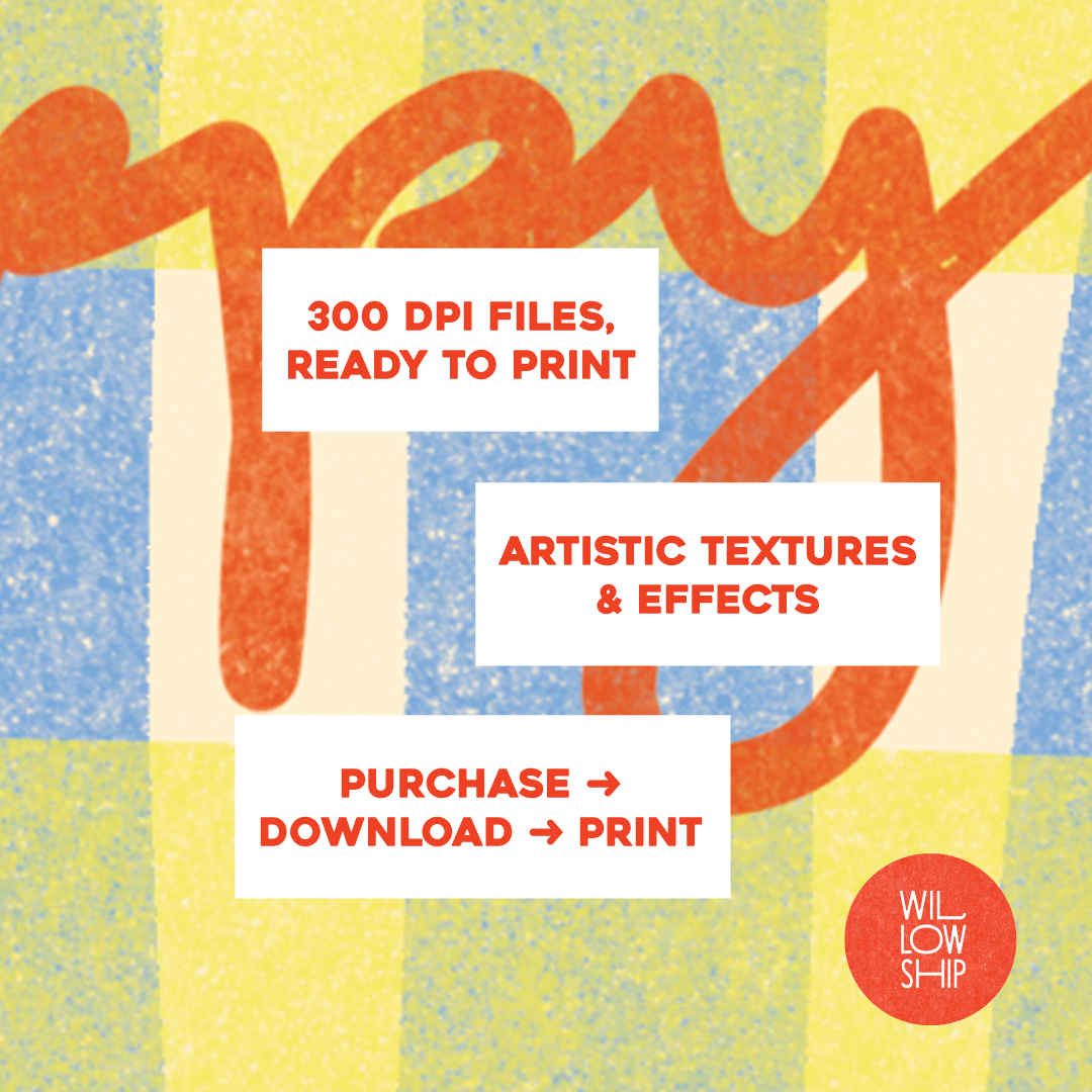 Promotional graphic for artistic textures and effects with text and abstract design.