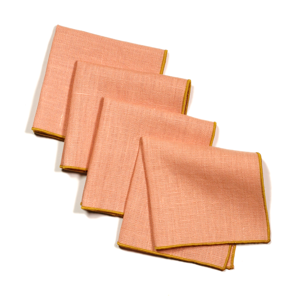 Everyday Linens | Canteloupe Cocktail Napkins | Set of 4