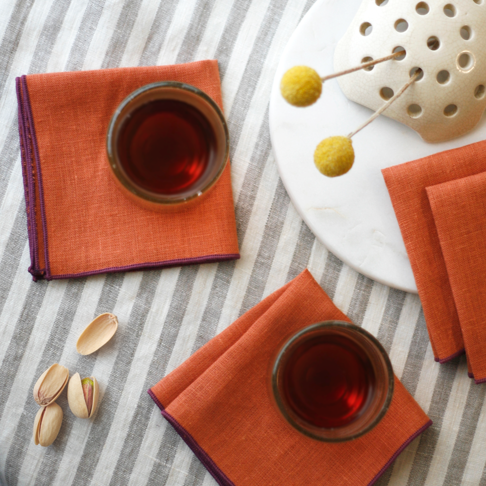 Everyday Linens | Paprika Cocktail Napkins | Set of 4