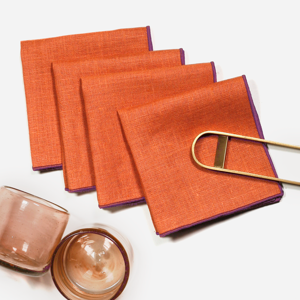 Everyday Linens | Paprika Cocktail Napkins | Set of 4