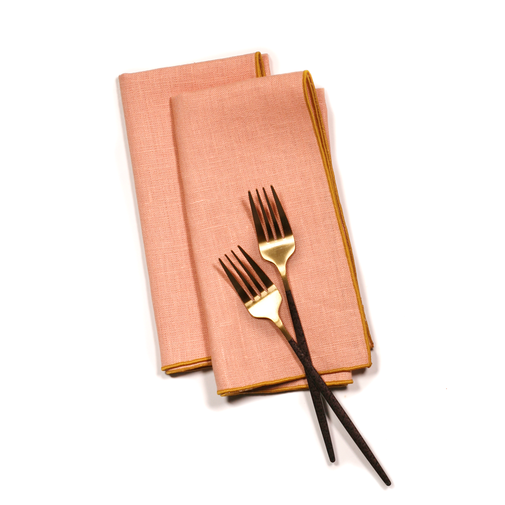 Everyday Linens | Cantaloupe Dinner Napkins | Set of 2