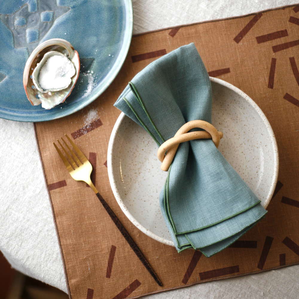 Everyday Linens | Spirulina Dinner Napkins | Set of 2