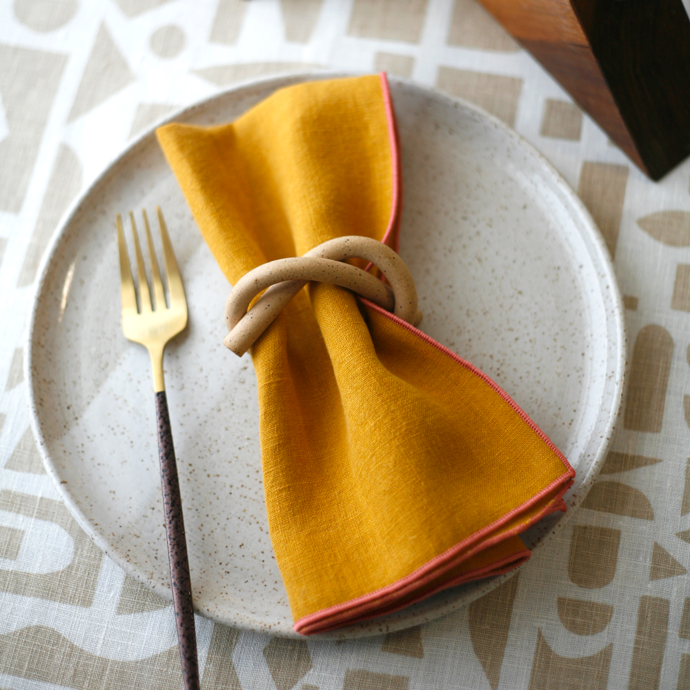 Everyday Linens | Turmeric Dinner Napkins | Set of 2