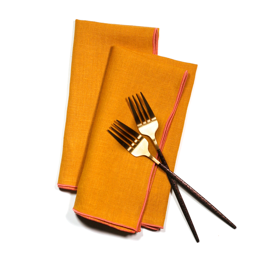 Everyday Linens | Turmeric Dinner Napkins | Set of 2