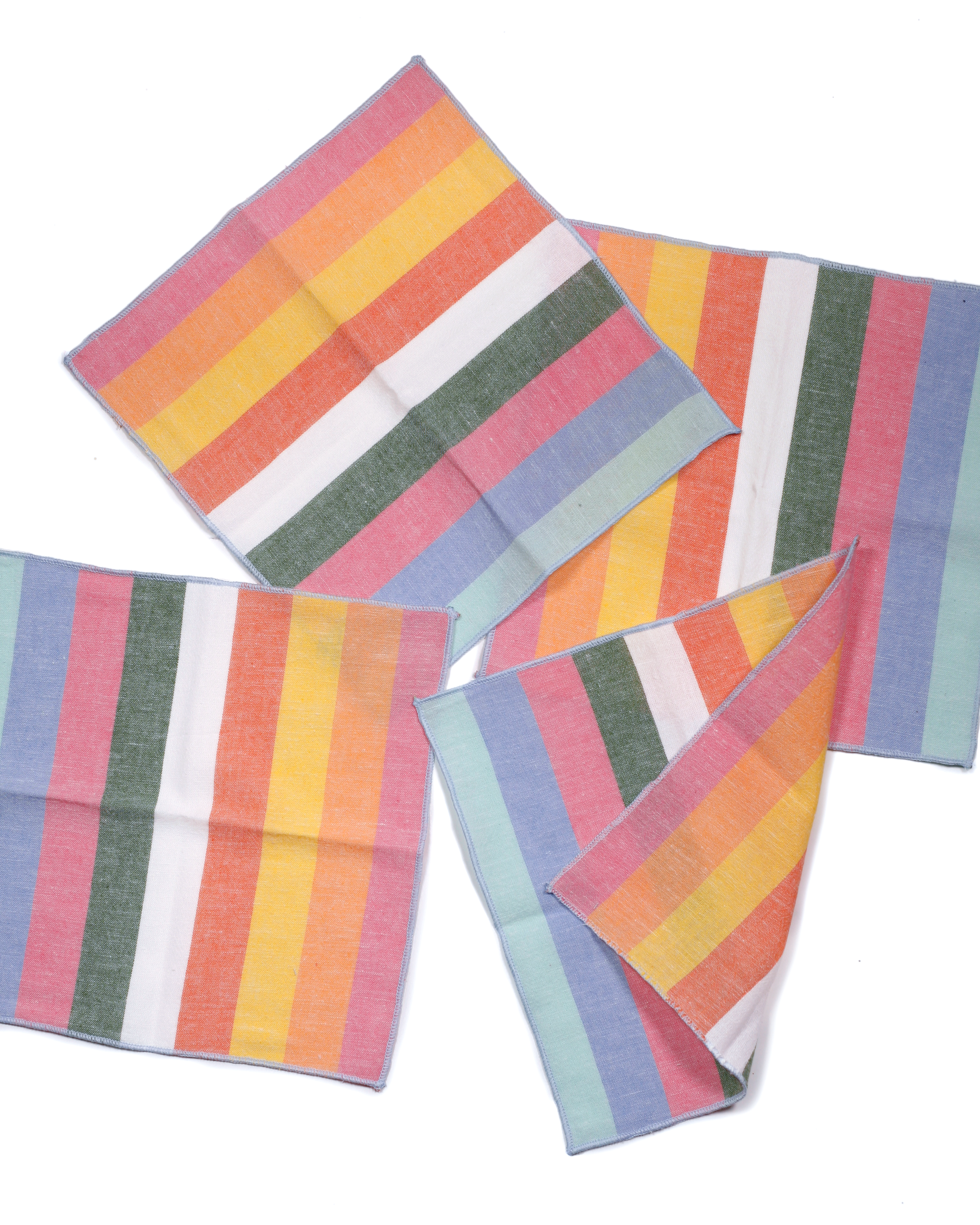 Sunwash Striped Cocktail Napkins, Set of 4
