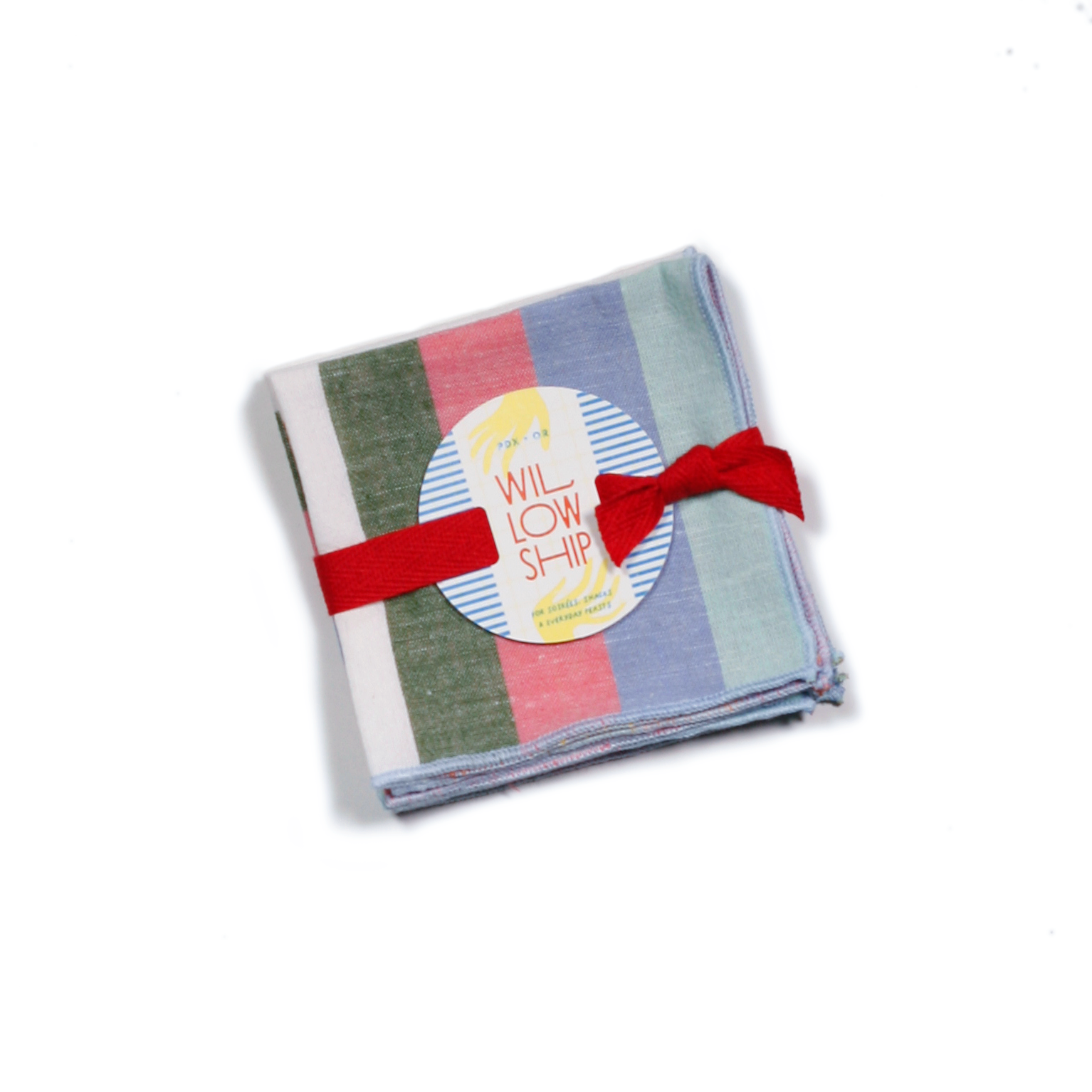 Sunwash Striped Cocktail Napkins, Set of 4