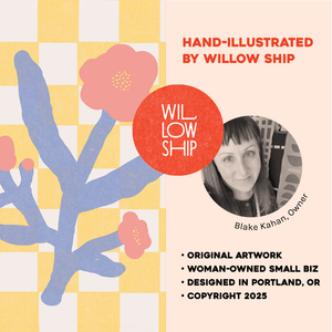 Meet the artist and small business behind the modern floral print — proudly illustrated and thoughtfully made.
