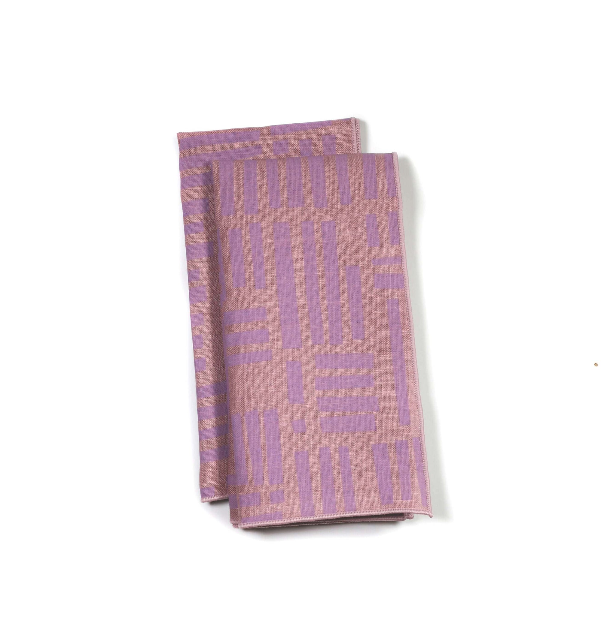 'Maze' Dinner Napkins in Amethyst - Set of 2
