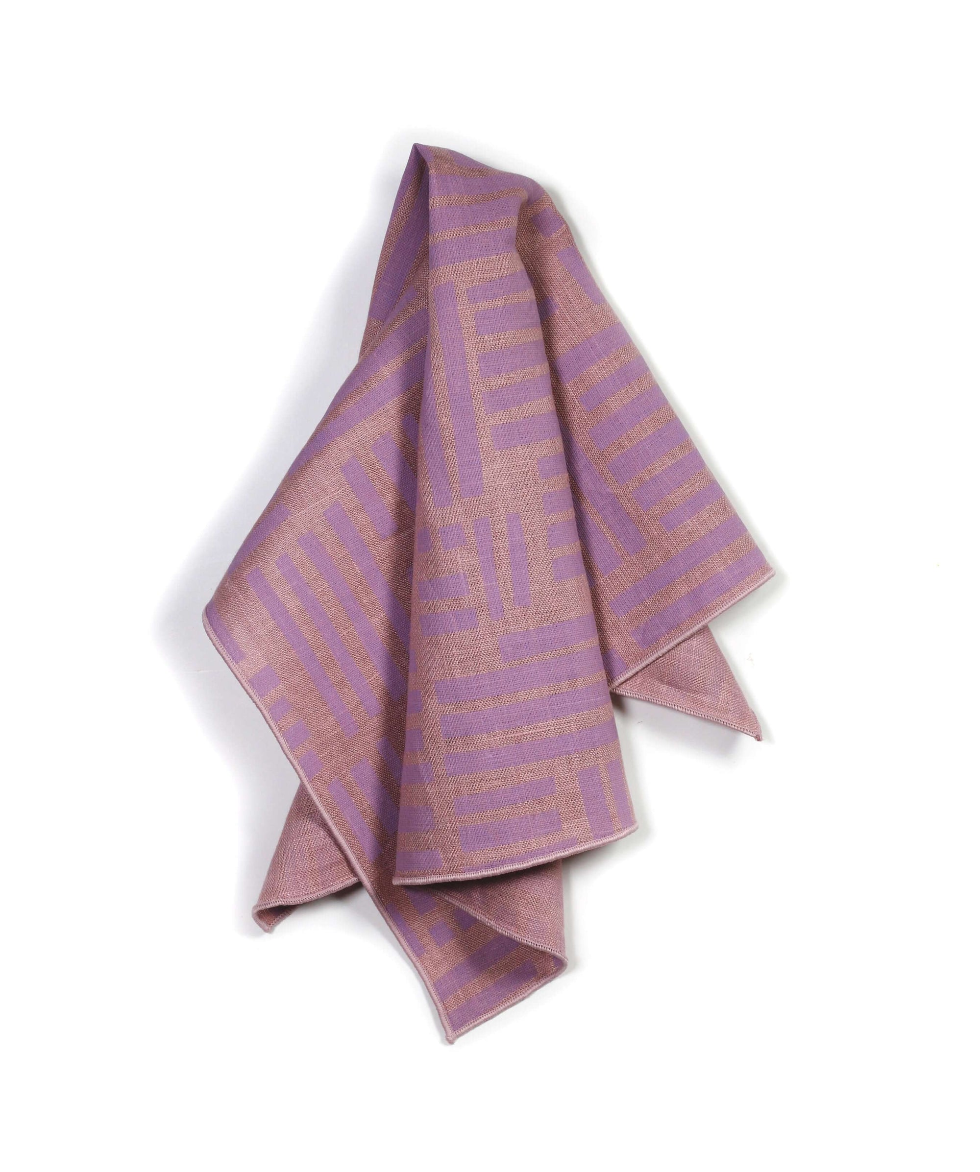 'Maze' Dinner Napkins in Amethyst - Set of 2