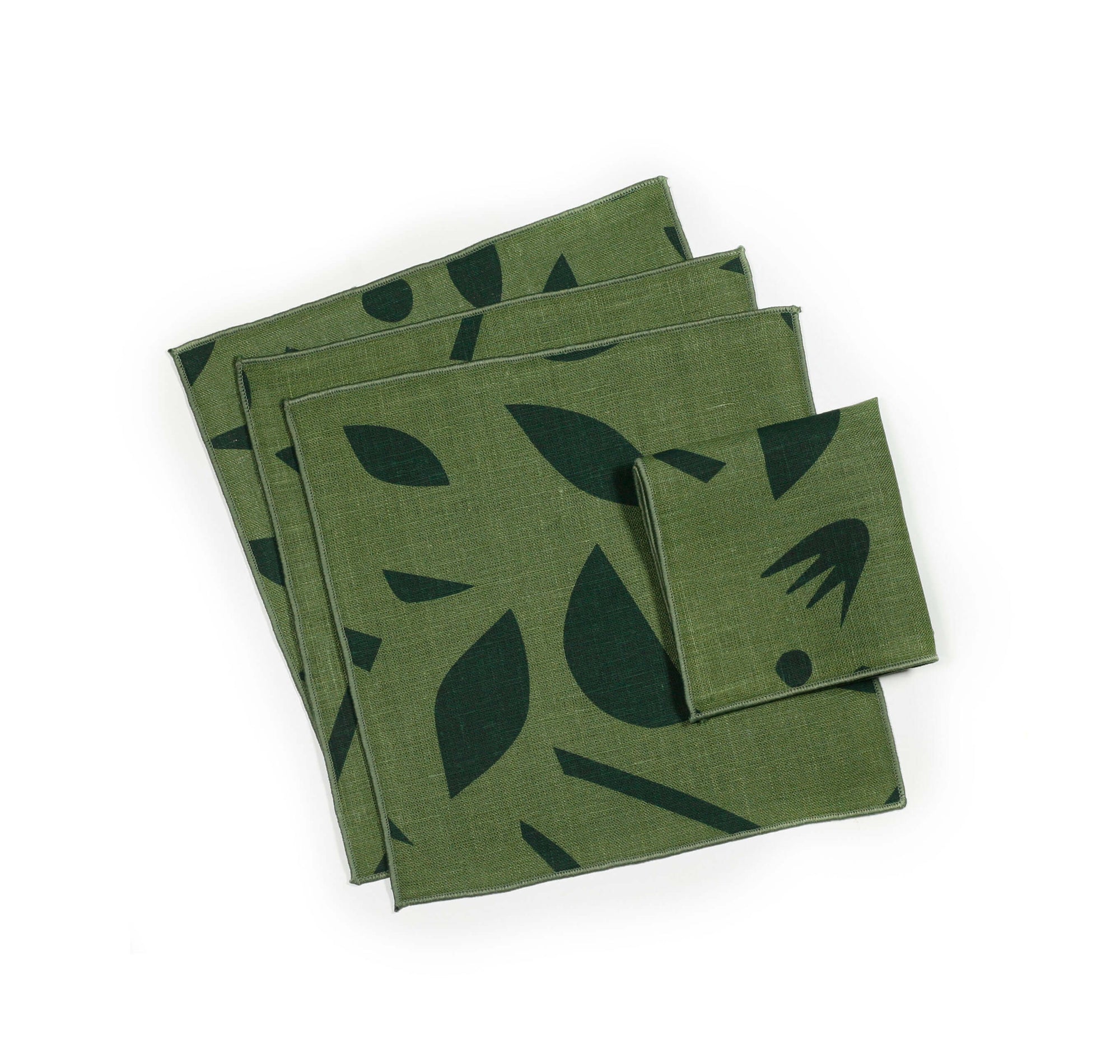 'Decon Floral' Cocktail Napkins - Set of 4