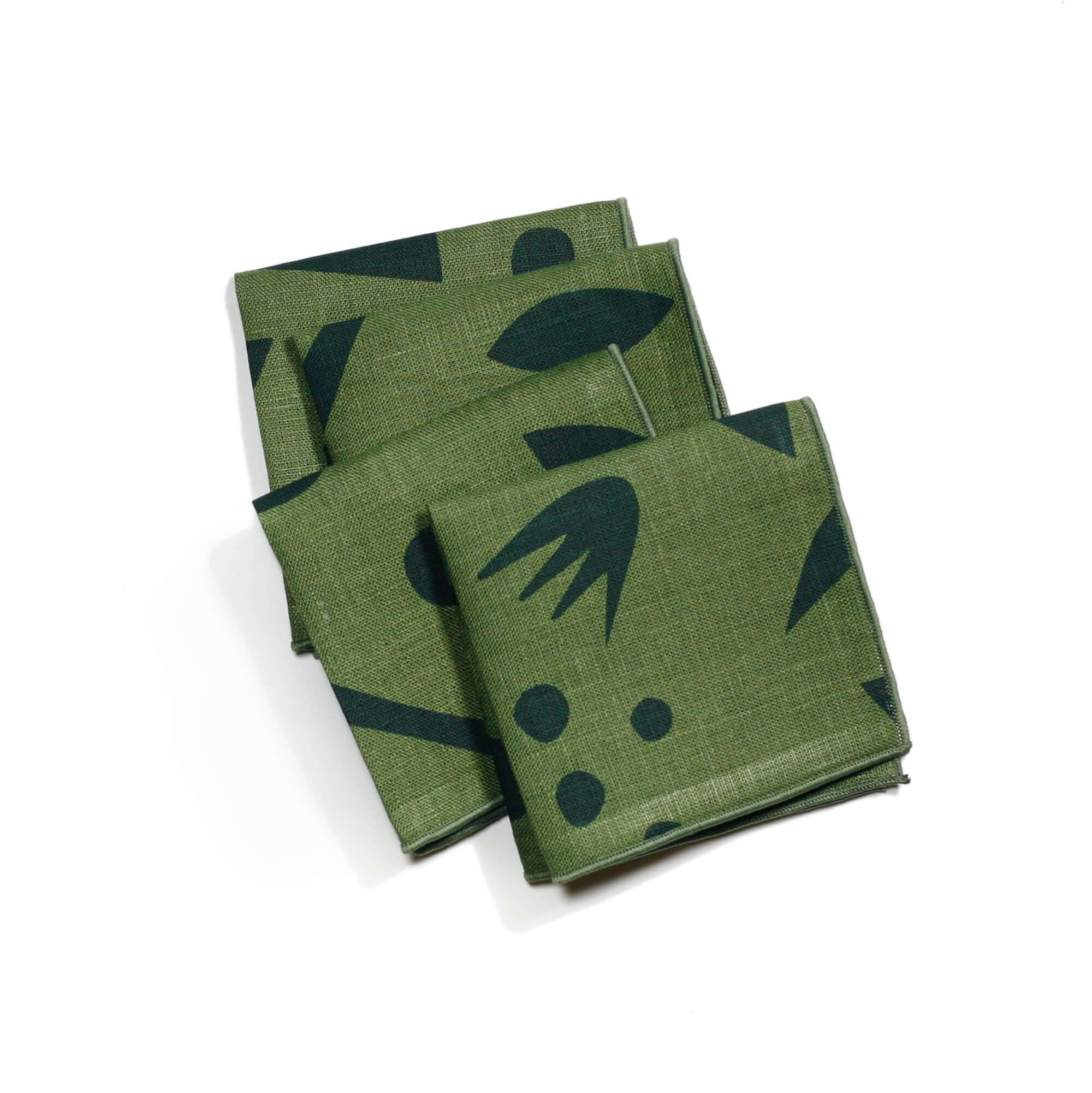 'Decon Floral' Cocktail Napkins - Set of 4