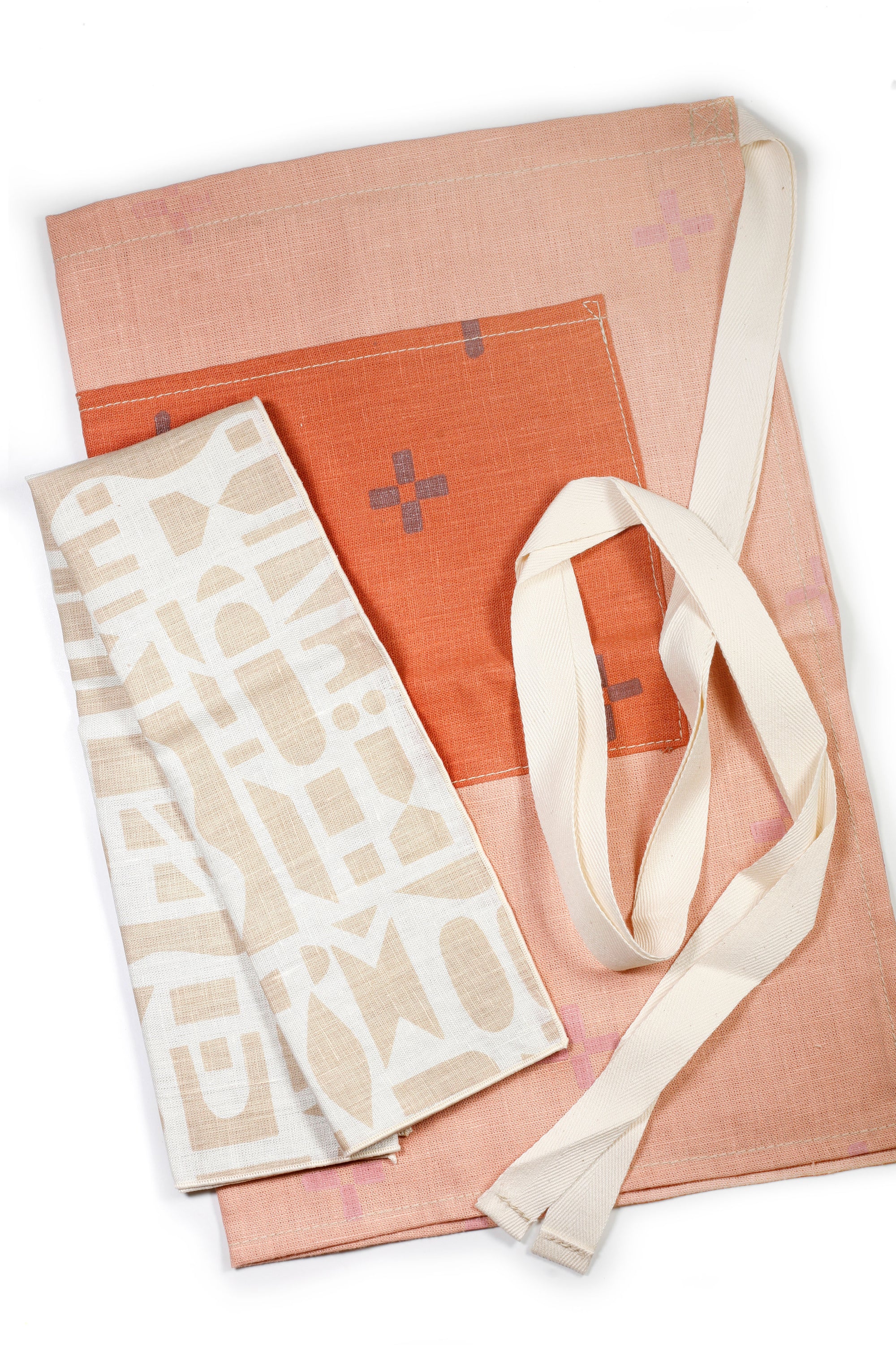 'Hana' Café Apron + Tea Towel Gift Set