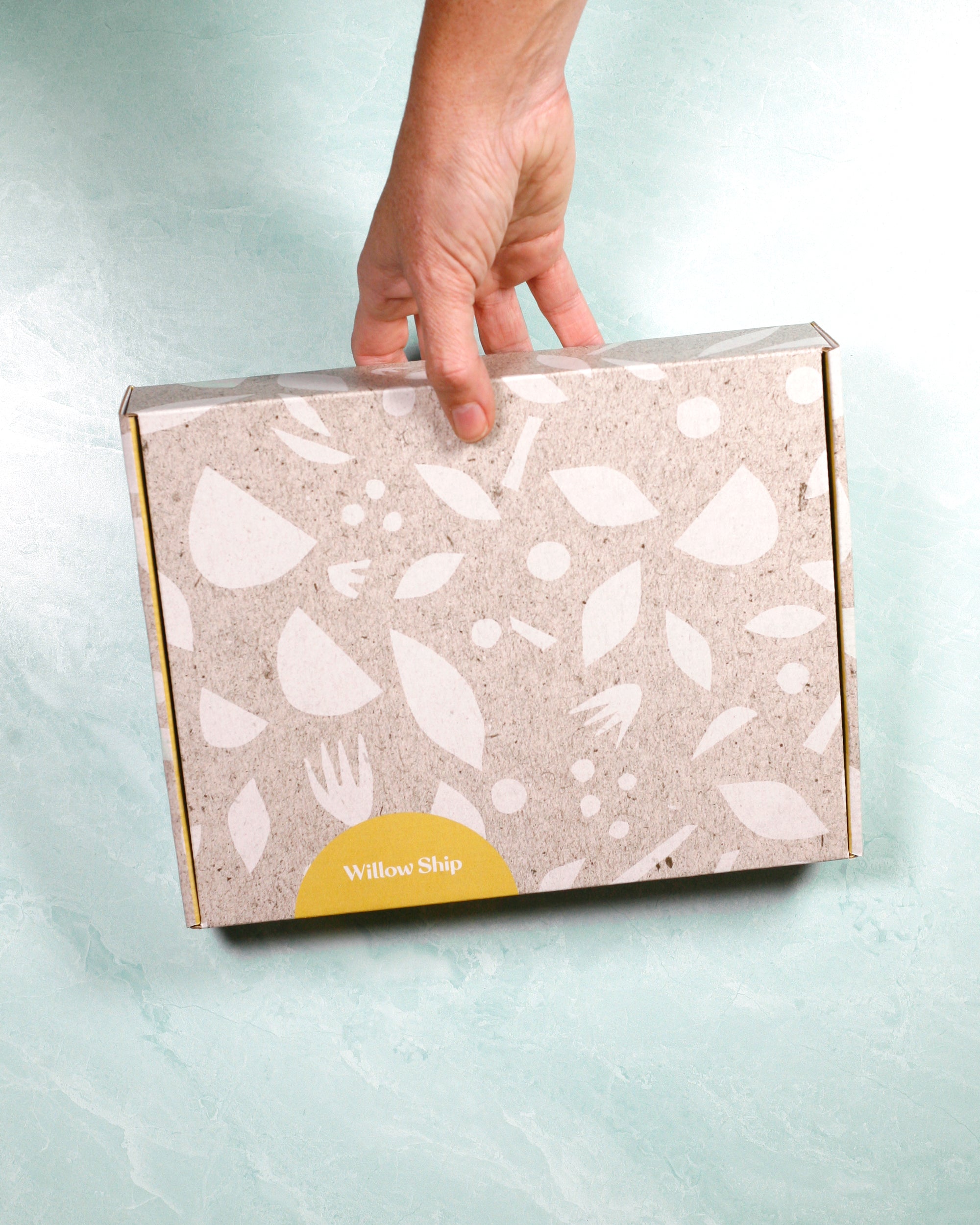 Bundle: 3 Hand-Printed Linen Tea Towels — Pastels