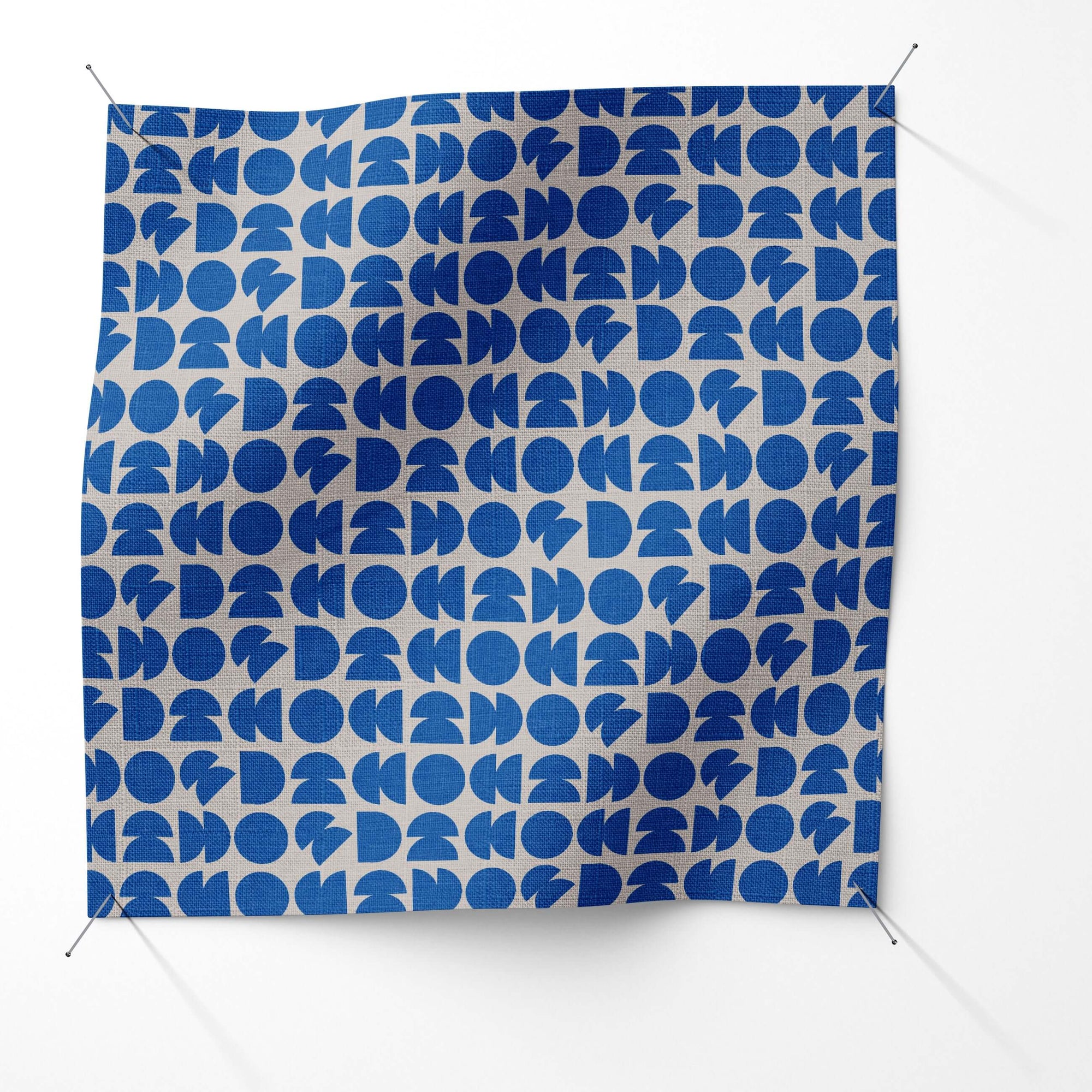 NEW Circle Study print - 100% linen Tea Towel